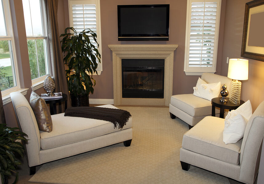 Luxury home living room Residential and Commercial Interior Painting, Staining